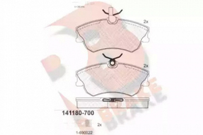 R BRAKE rb1180700 -  Комплект тормозных колодок, дисковый тормоз
